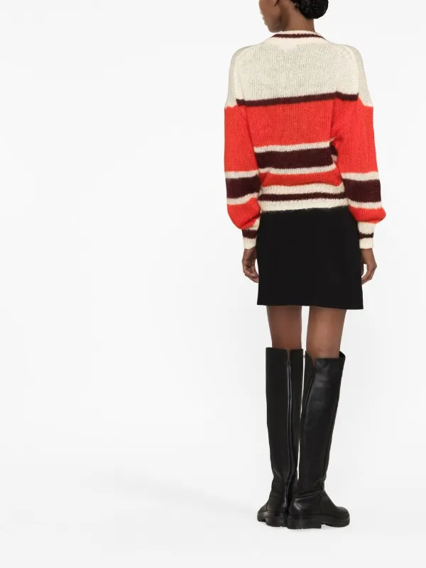 Ganni striped sweater deals