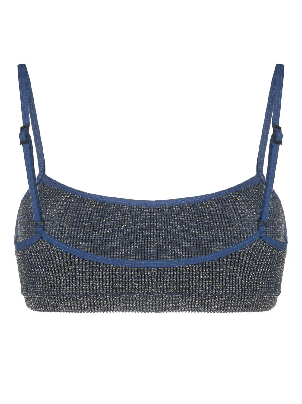 Bond-eye Cropped bikini - Blauw