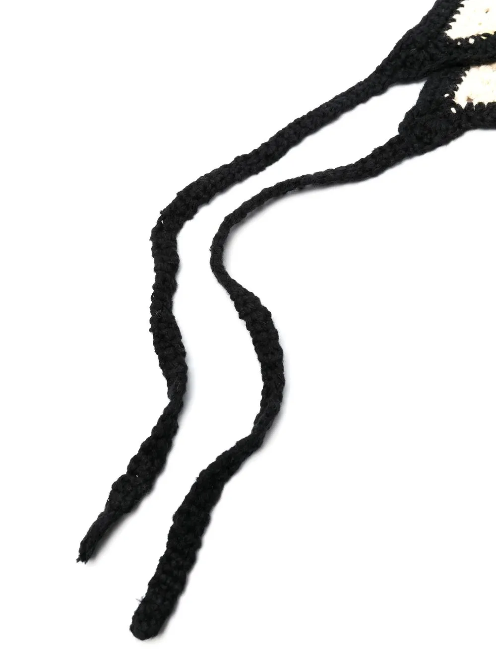 GANNI Gehaakte bandana - Zwart