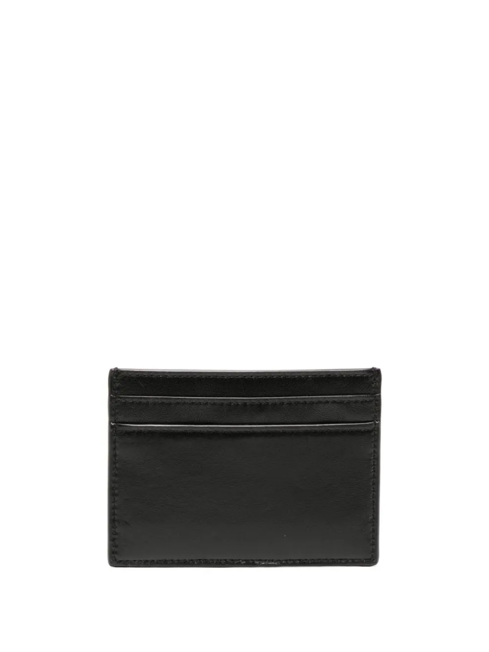 Saint Laurent Pasjeshouder met logoplakkaat - Zwart