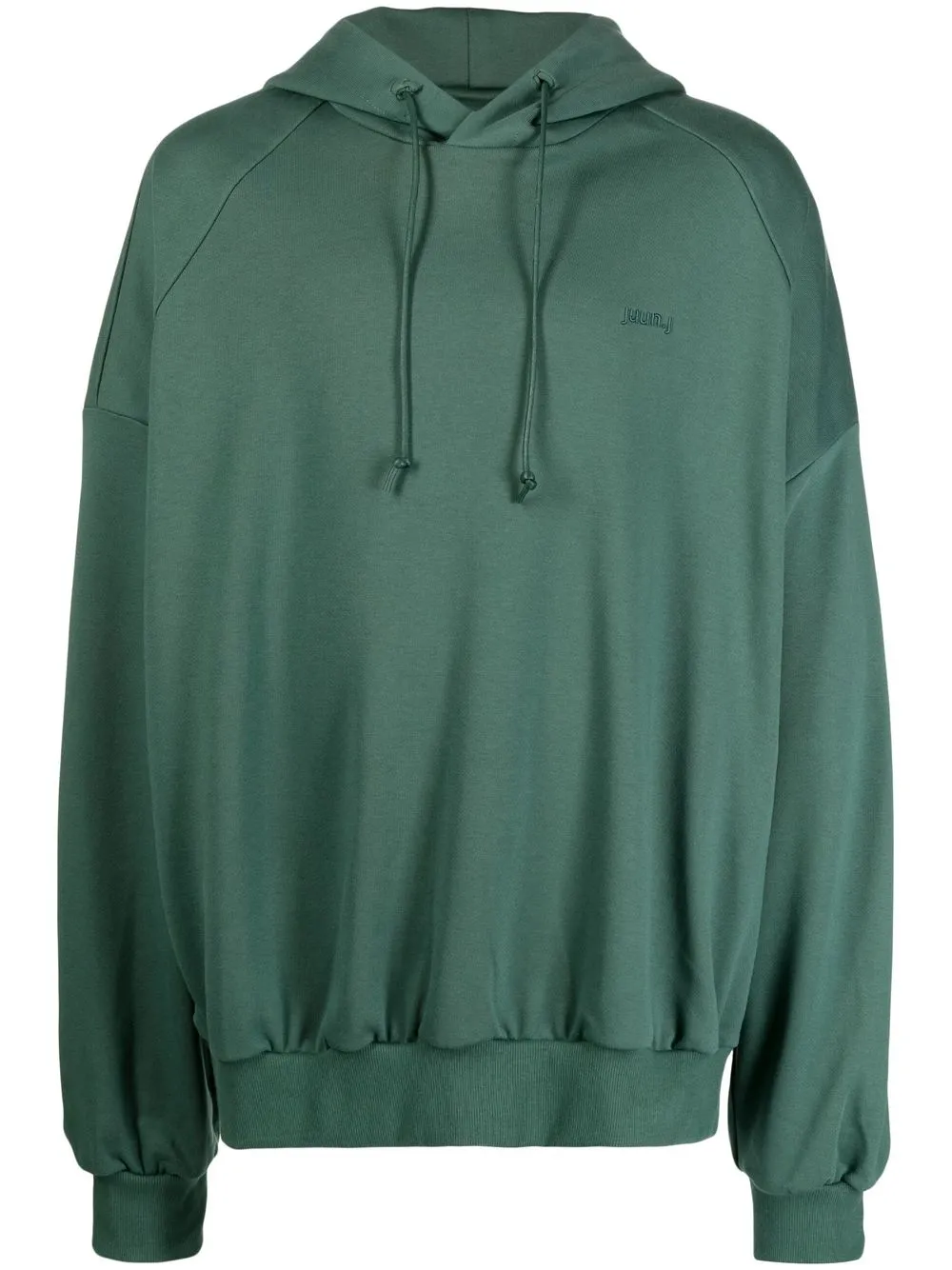 

Juun.J graphic-print cotton hoodie - Green