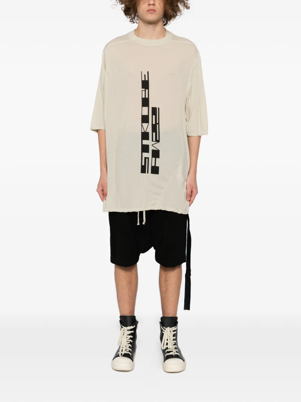 Rick Owens DRKSHDW Jumbo T-shirt - Beige