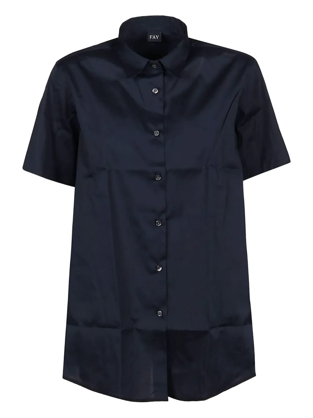 Fay short-sleeve button-down shirt Blauw