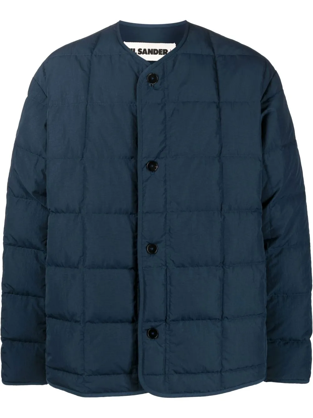 

Jil Sander quilted buttoned jacket - Blue