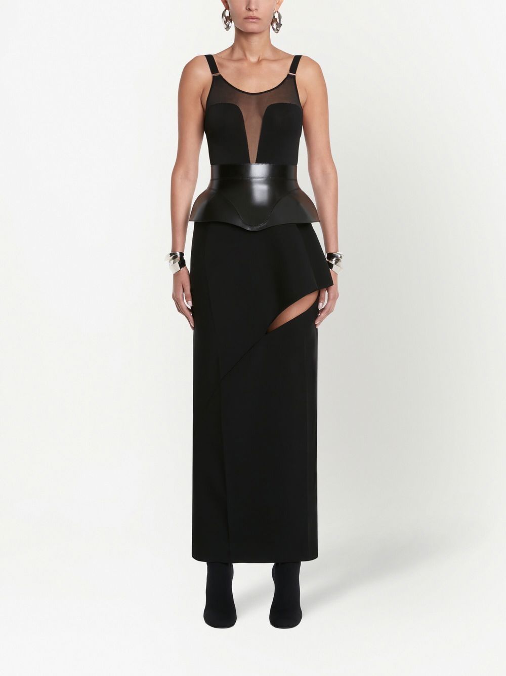 Alexander McQueen High waist rok - Zwart