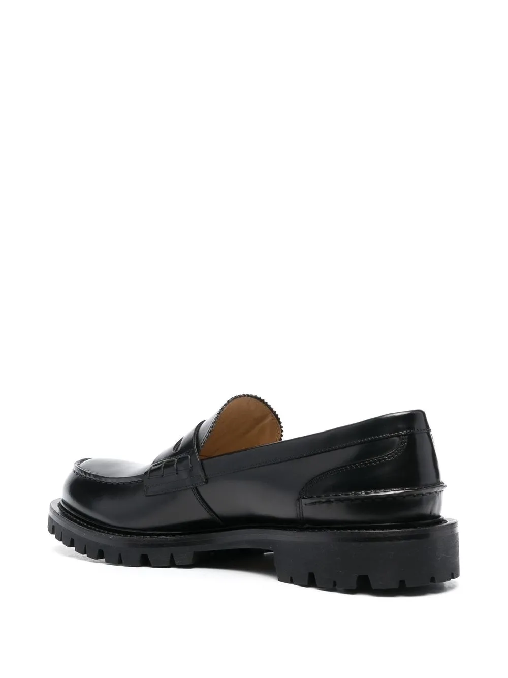 Chunky-Soled Leather Loafers