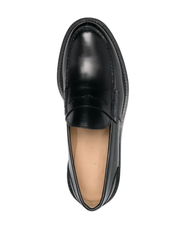 Scarosso chunky-soled Leather Loafers Black FARFETCH IN - Main Image