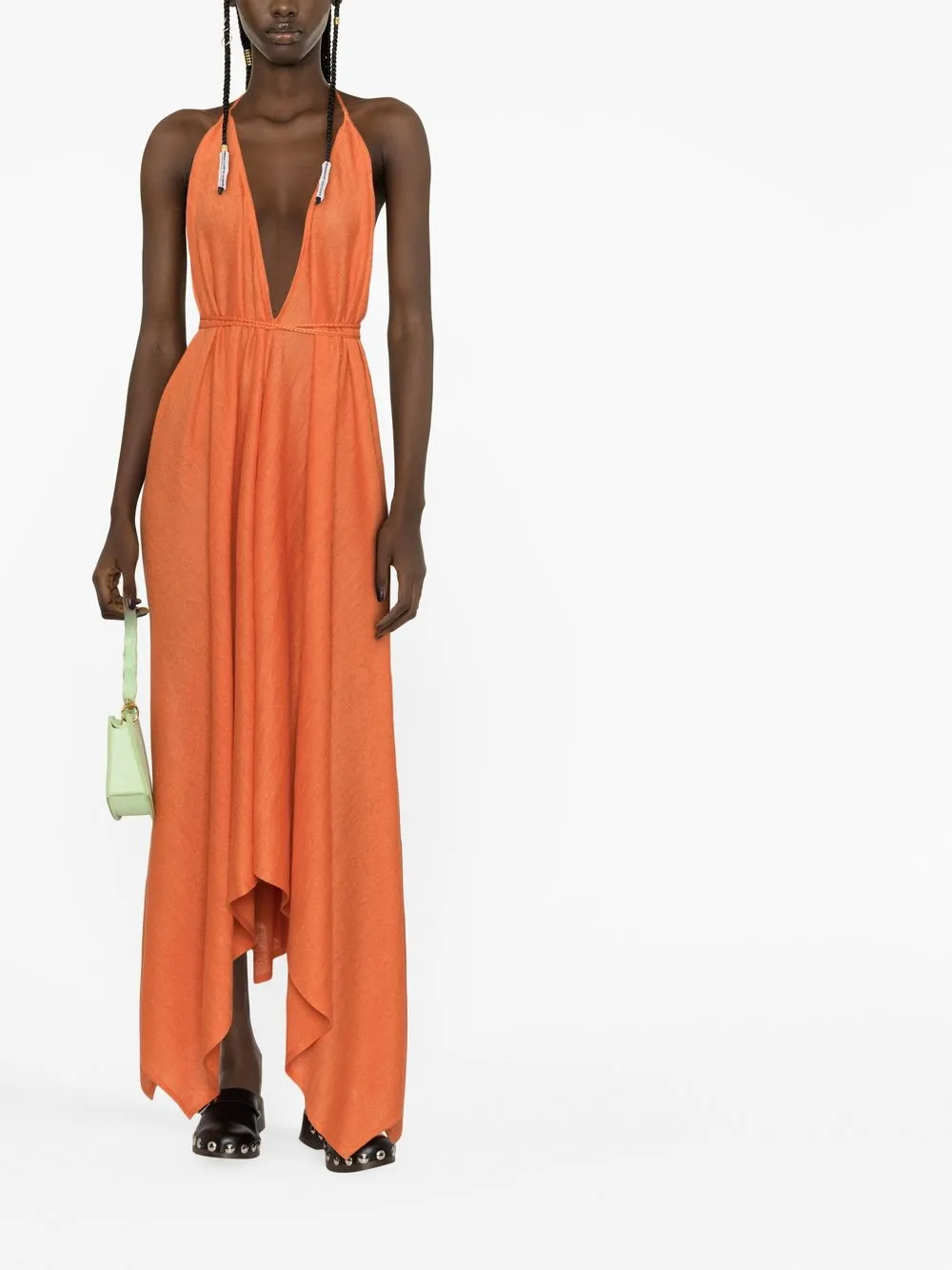 Shop Alanui Get Lost Dress In Orange