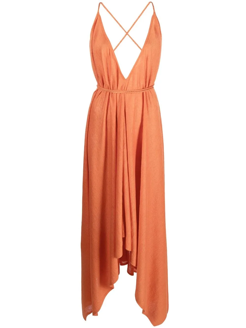 Shop Alanui Get Lost Dress In Orange