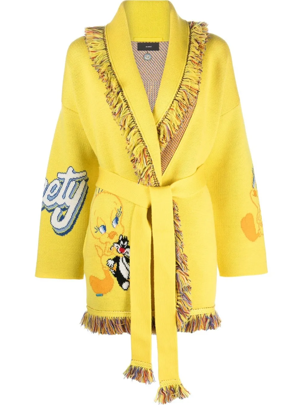 

Alanui Tweety belted wool cardigan - Yellow