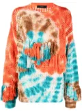 Alanui California Dreamin' net-knit jumper - Orange