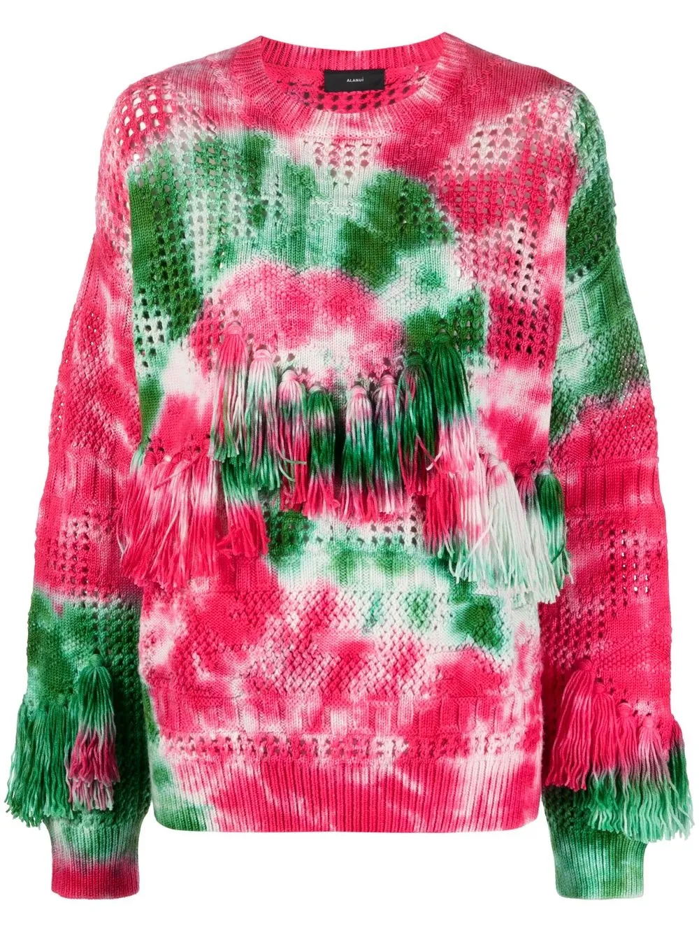 

Alanui California Dreamin' net-knit jumper - Pink