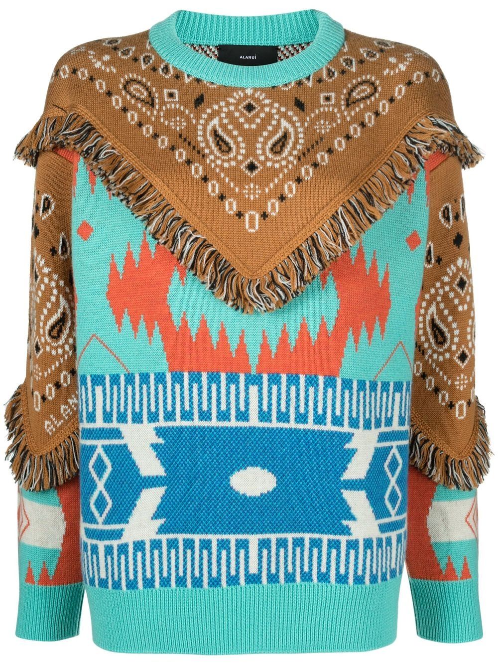 

Alanui Icon bandana jumper - Brown