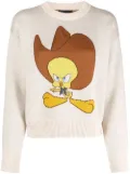 Alanui Tweety Cowboy Icon Jacquard jumper - Neutrals