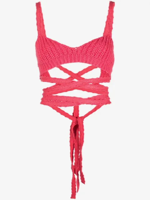 Alanui Palm Springs knitted top