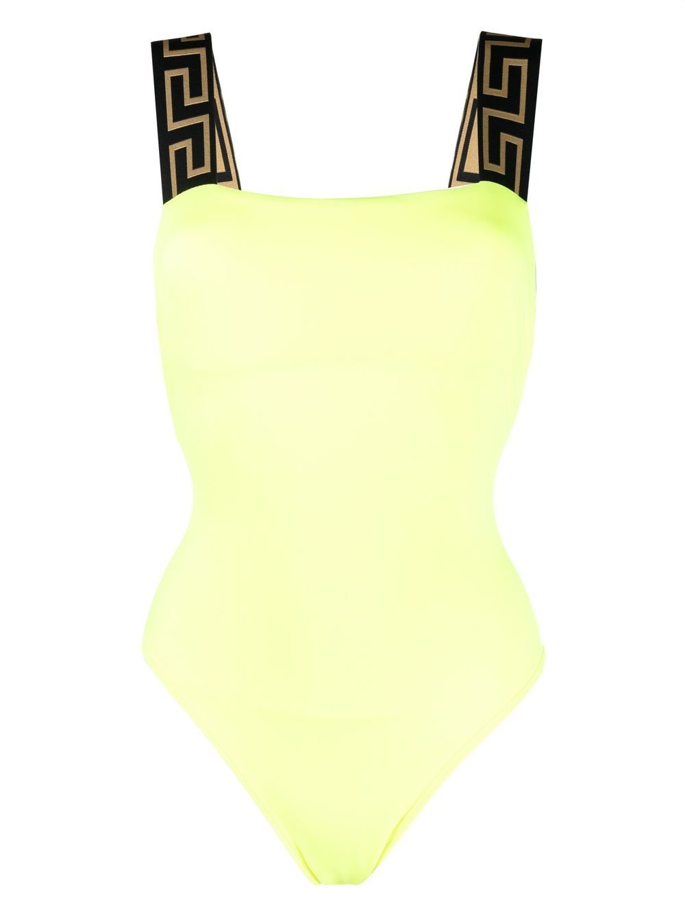 Versace Greca Border square-neck Swimsuit - Farfetch