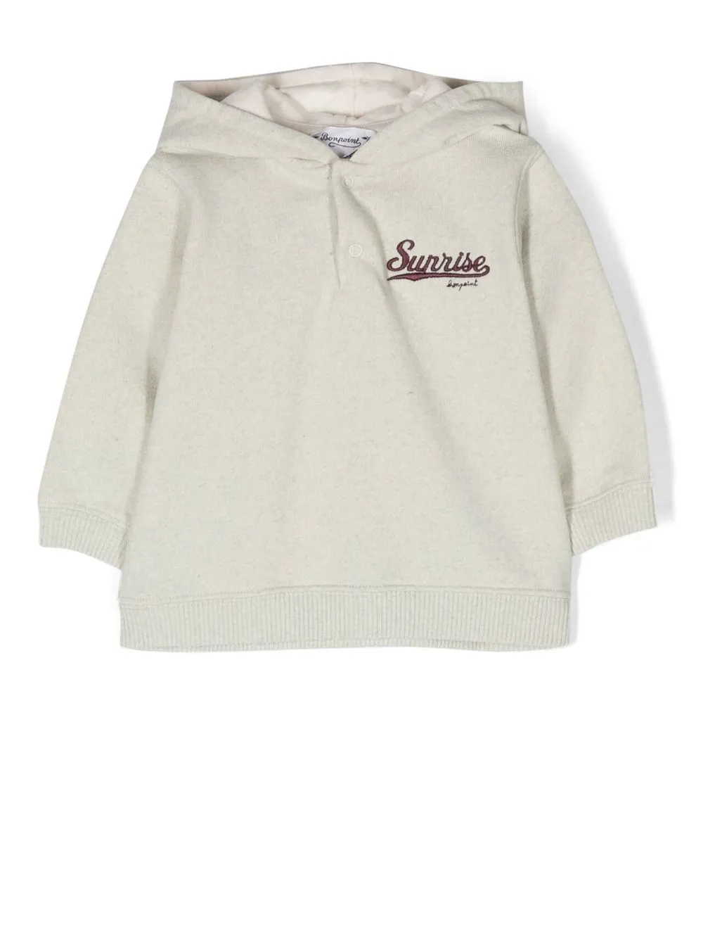

Bonpoint hoodie manga larga - Verde