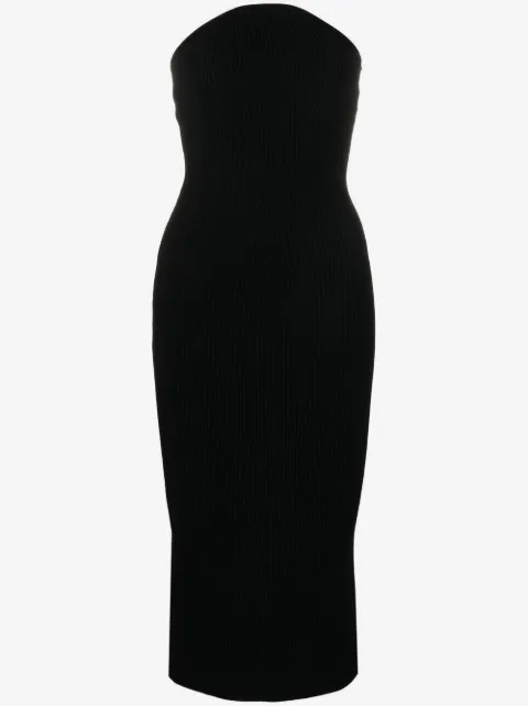 KHAITE Rumer ribbed midi dress