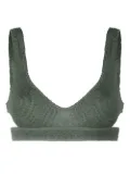 Bond-eye cut-out bikini top - Green