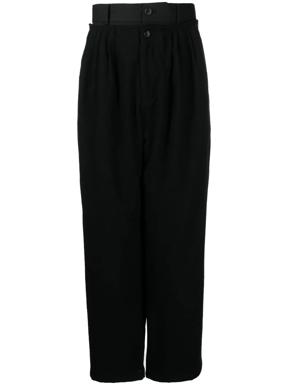 

SONGZIO double-belted wide-leg trousers - Black