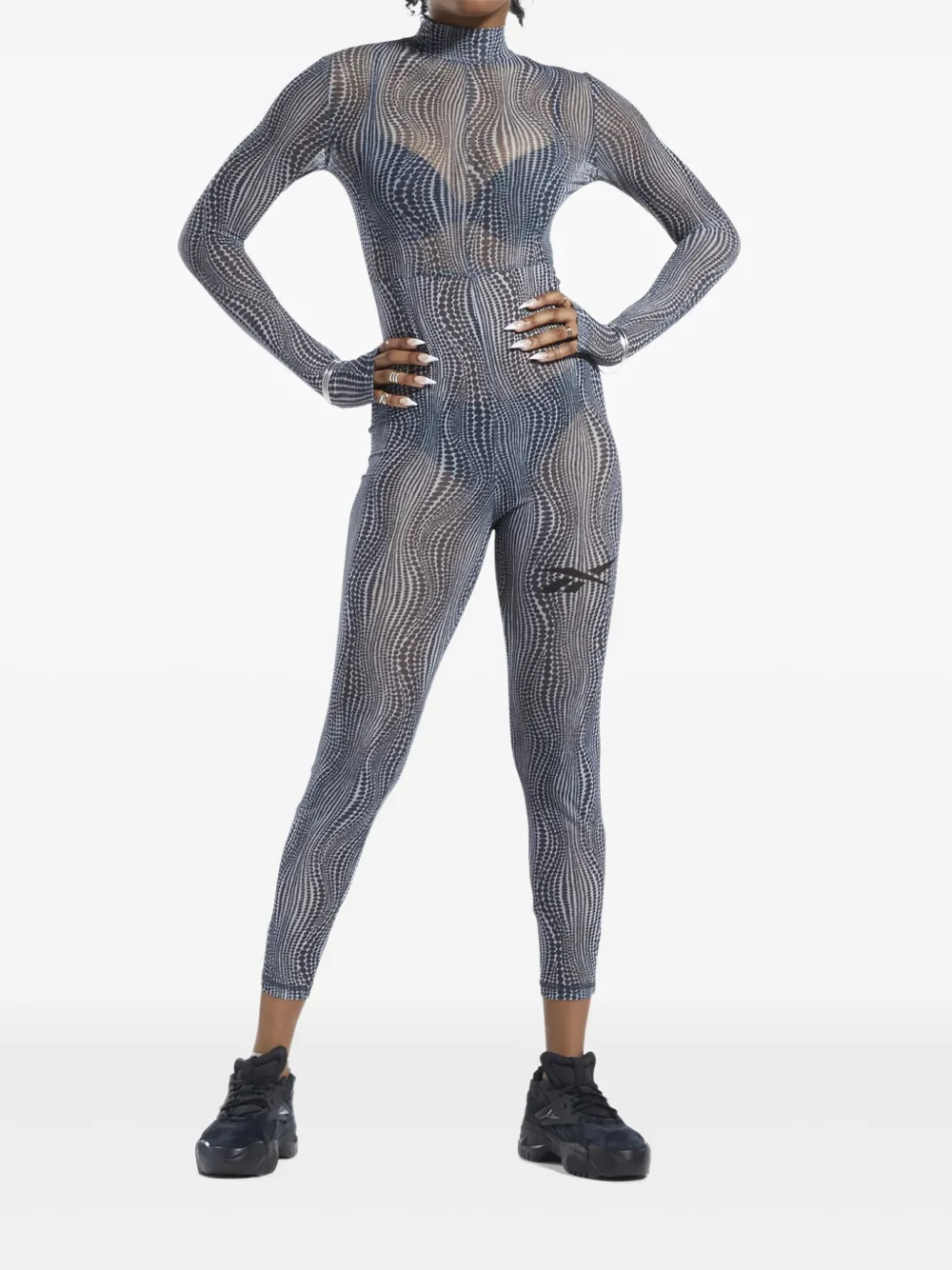 Reebok x Cardi B abstract-print jumpsuit | Jumpsuits largos | Image 2
