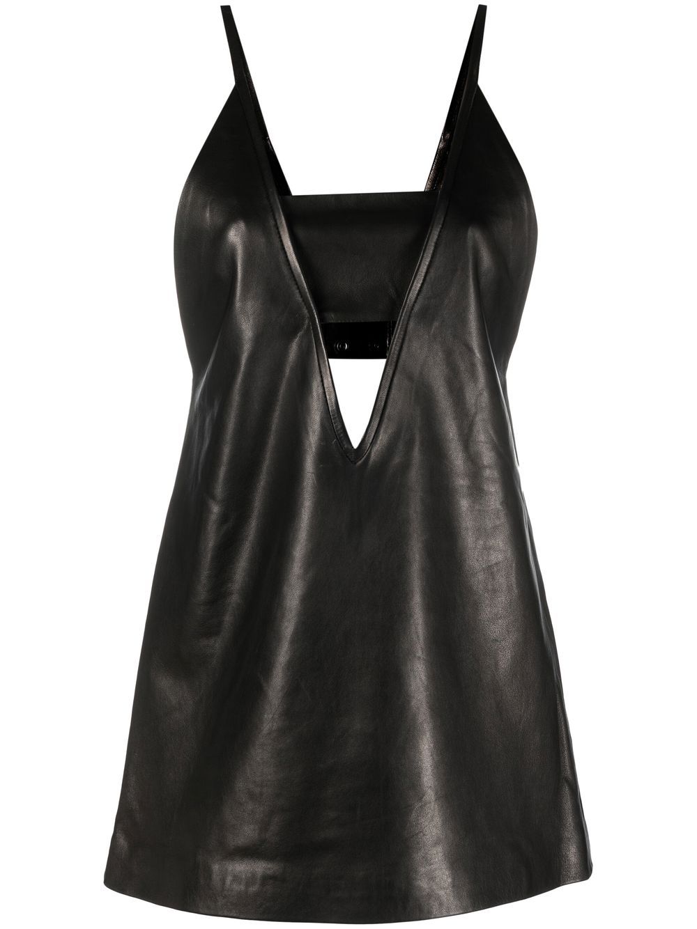 

Jacob Lee vestido corto con cuello en V - Negro