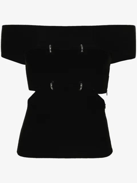 Alexander McQueen Schulterfreies Oberteil mit Cut-Out