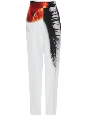 Alexander McQueen Bootcut Tailored Trousers - Farfetch