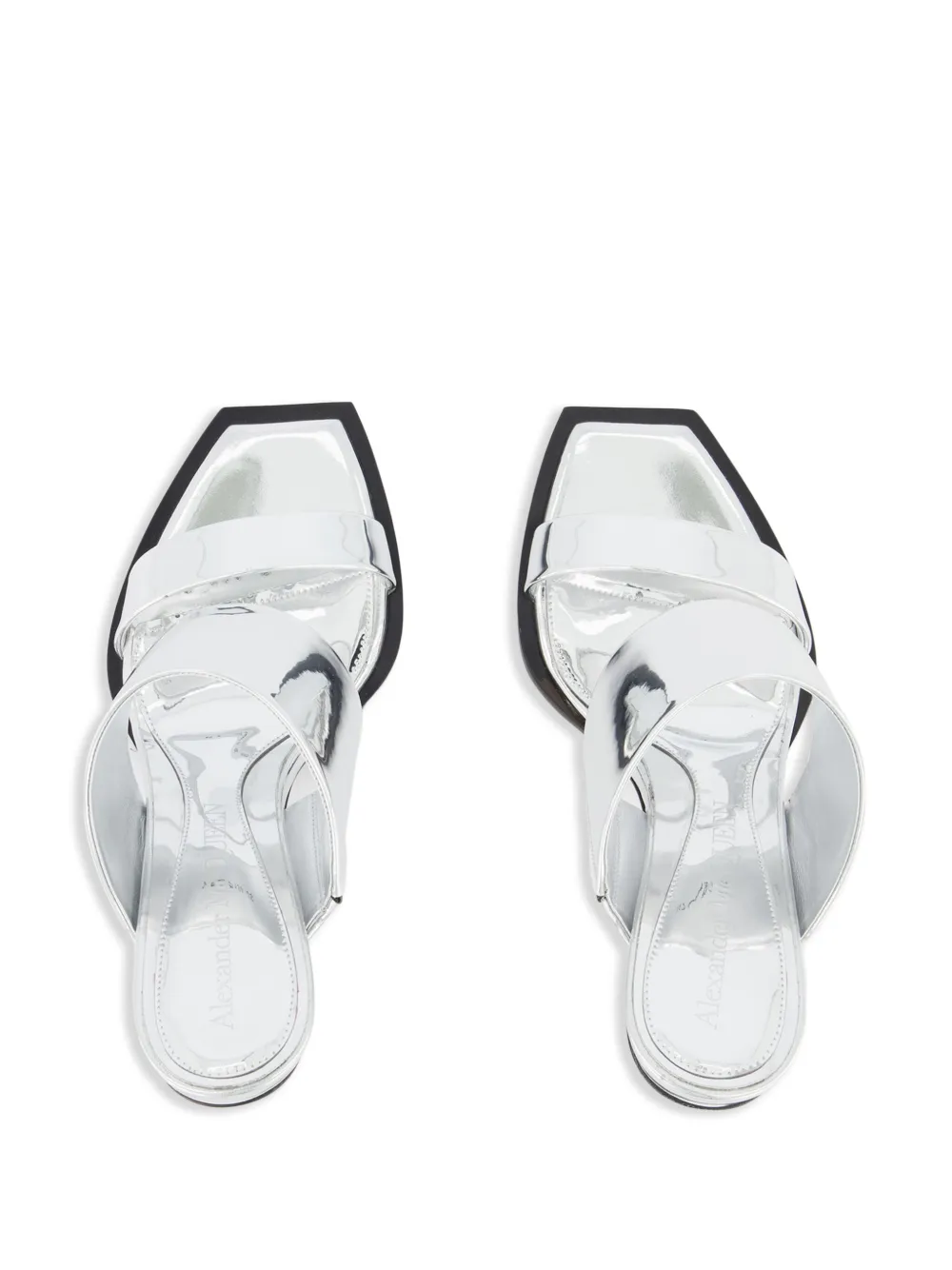 Affordable Alexander McQueen square-toe wedge-platform sandals Women