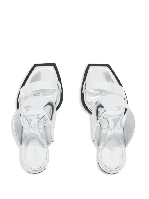 Alexander McQueen square-toe wedge-platform sandals 747190W4WG0 - 3