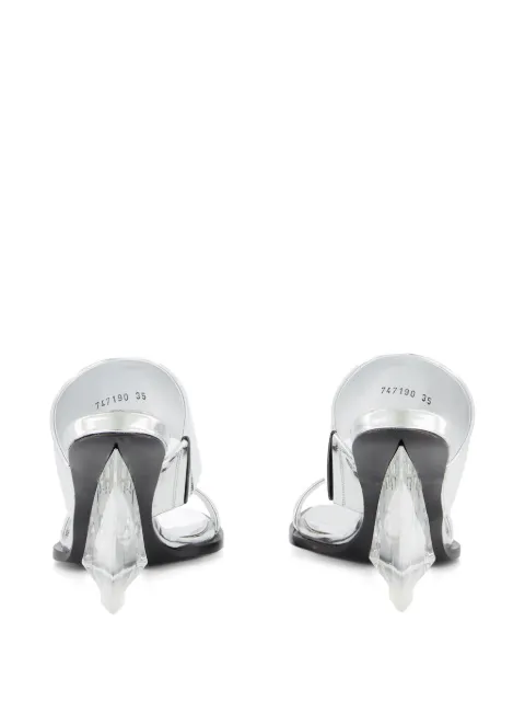 Alexander McQueen square-toe wedge-platform sandals 747190W4WG0 - 2