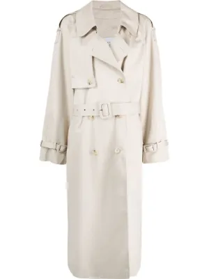 White belted trench on sale coat