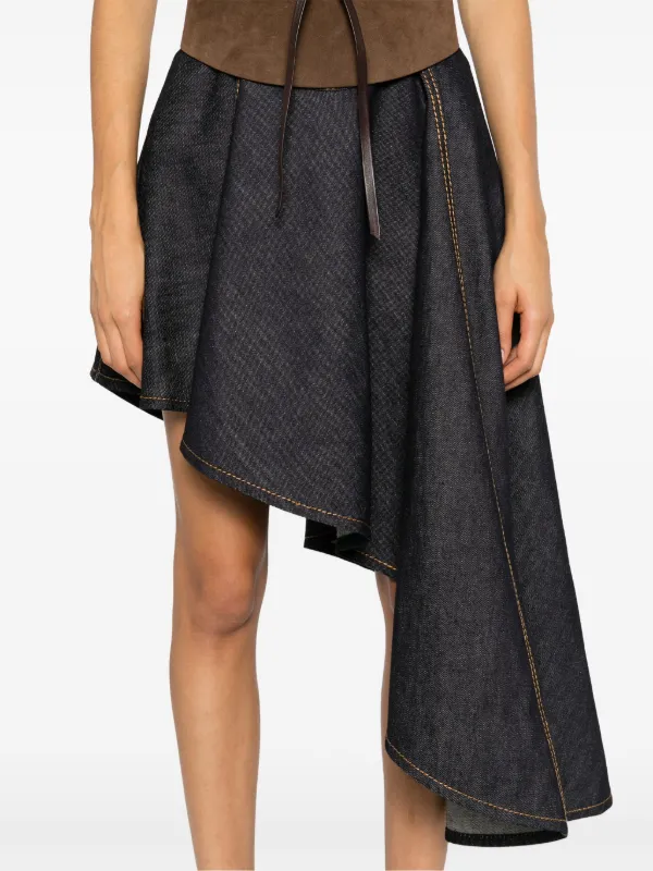 Alexander McQueen Asymmetric Dress | Blue | FARFETCH
