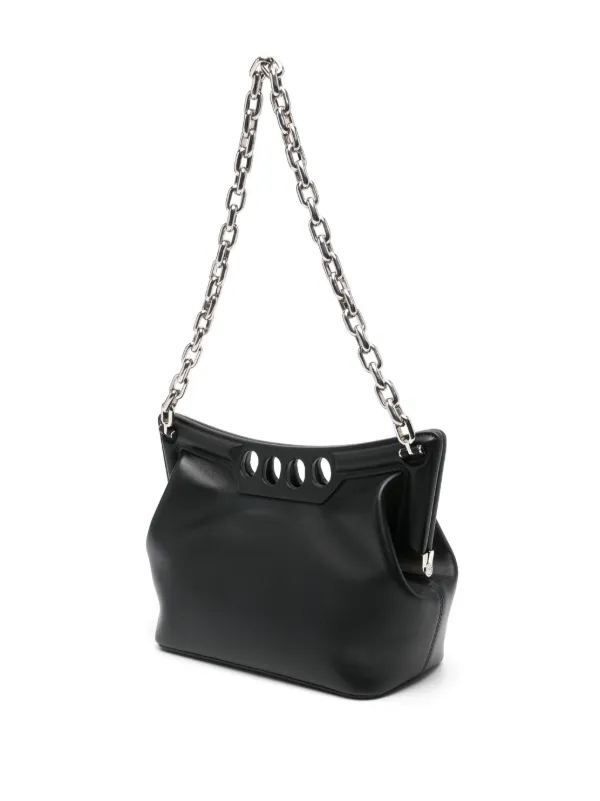 ★関税込★Alexander mcqueen★ピークバックミニ★ Alexander McQueen Mini T-bar Bag | Black | FARFETCH