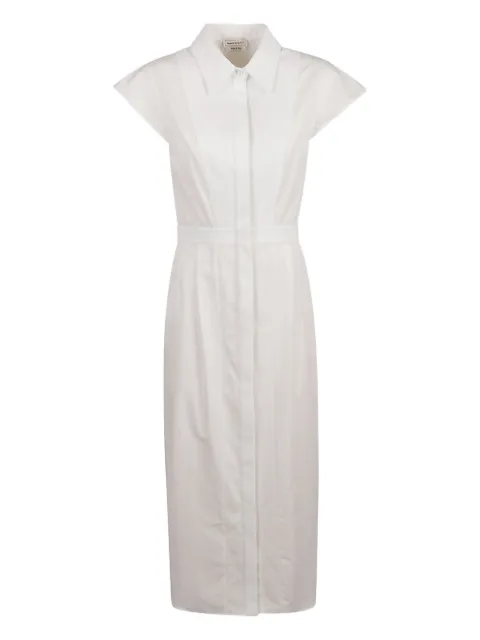 Alexander McQueen vestido midi manga corta
