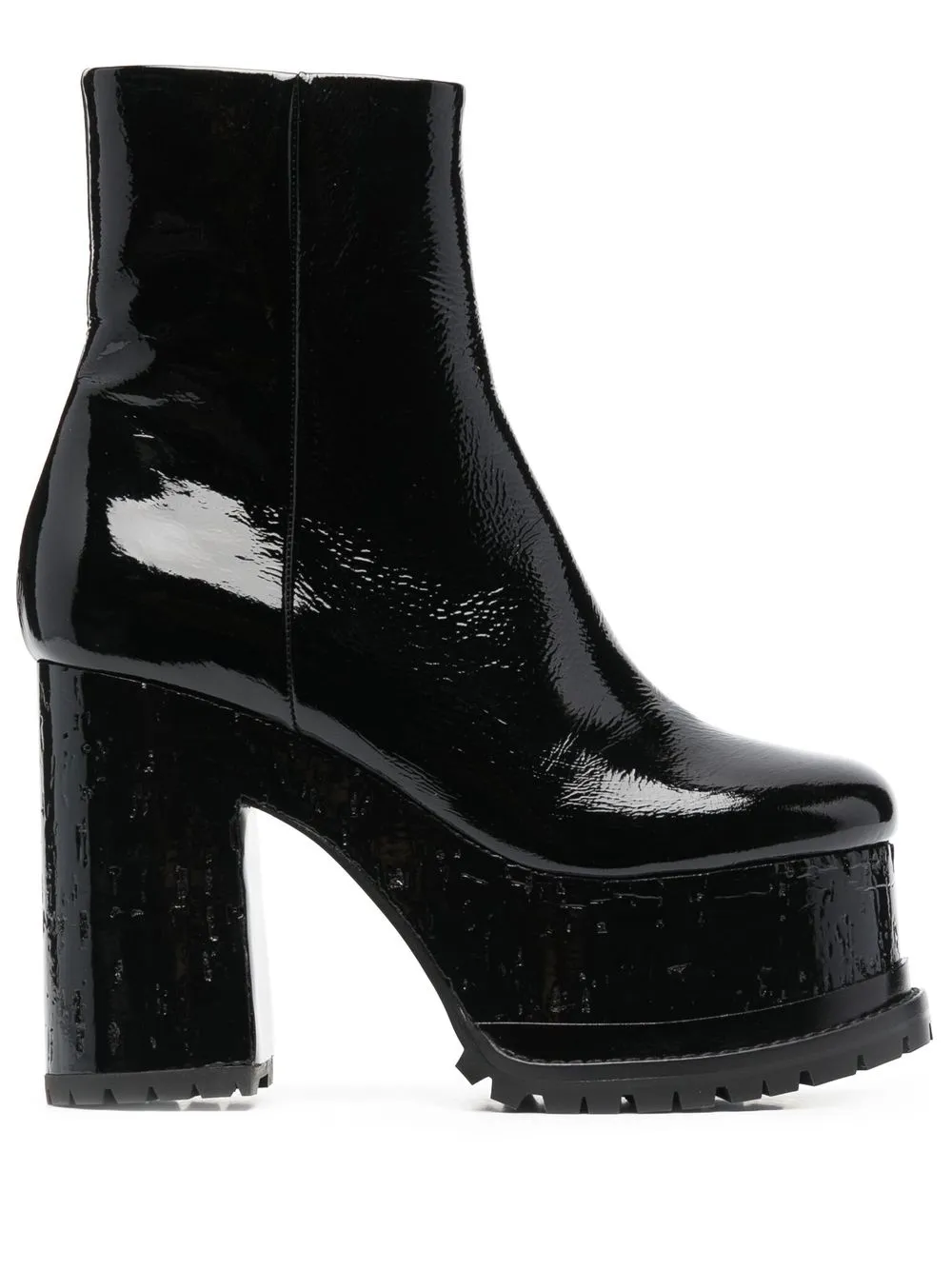 

Haus of Honey platform 125mm leather boots - Black