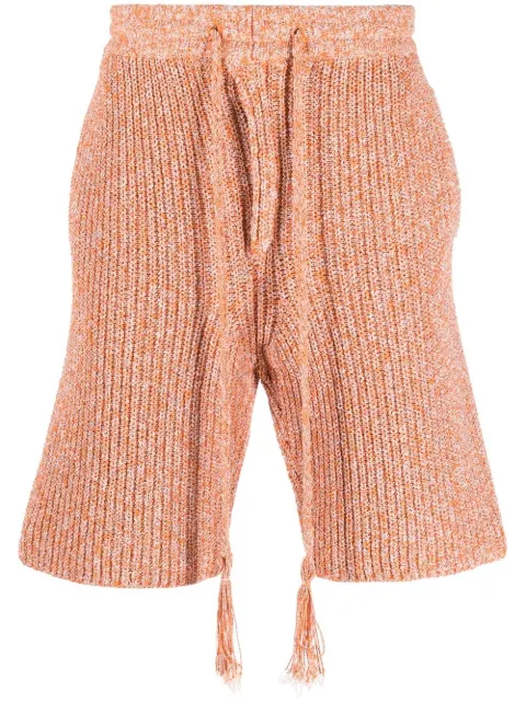 Alanui drawstring knitted shorts