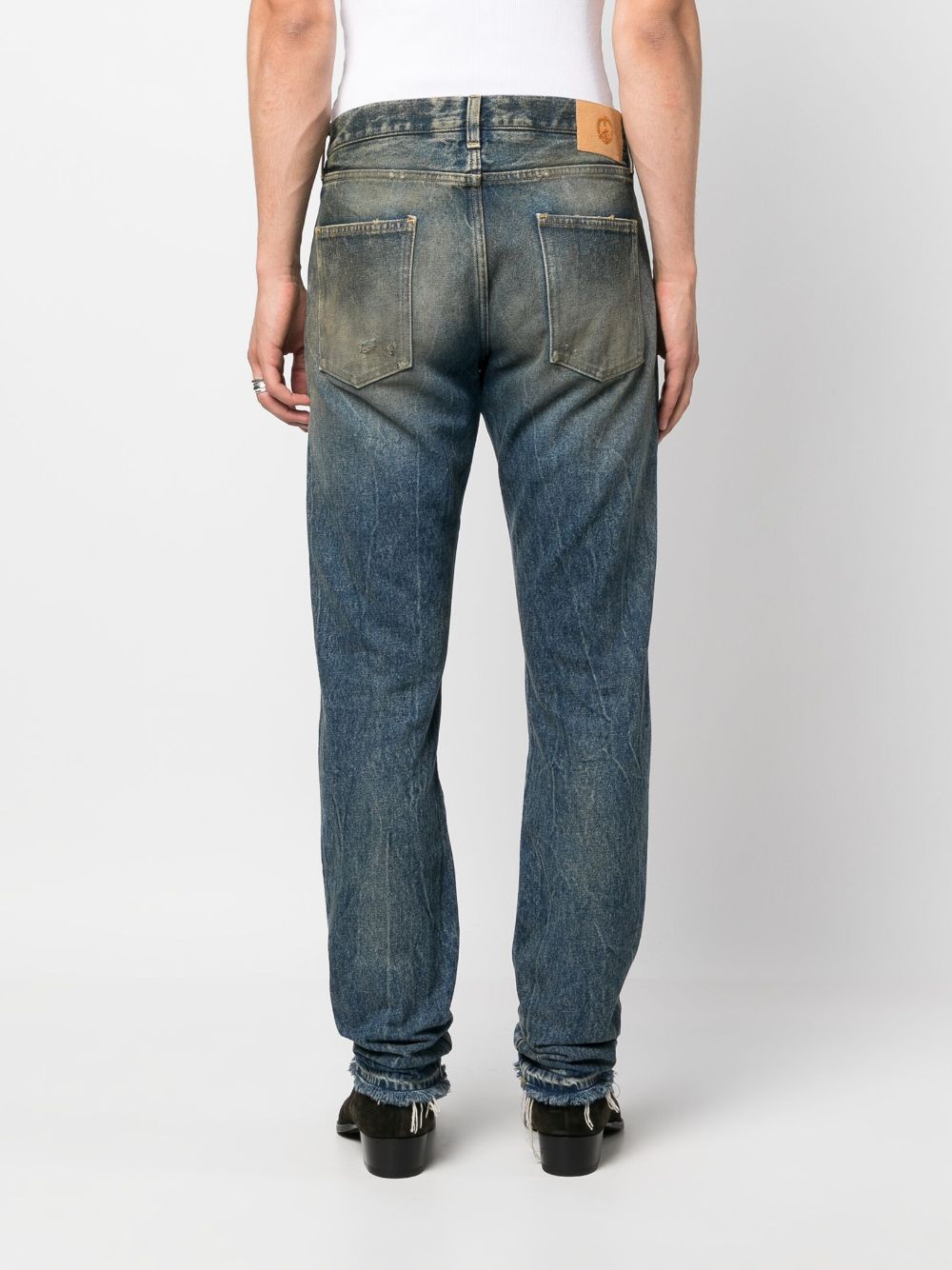 Alanui Ripped slim-fit Jeans - Farfetch