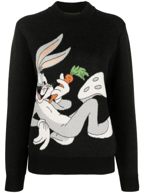 Alanui Bugs Bunny Bandana Jacquard jumper