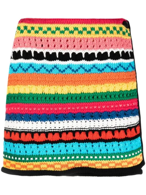 Alanui falda corta de crochet Over the Horizon