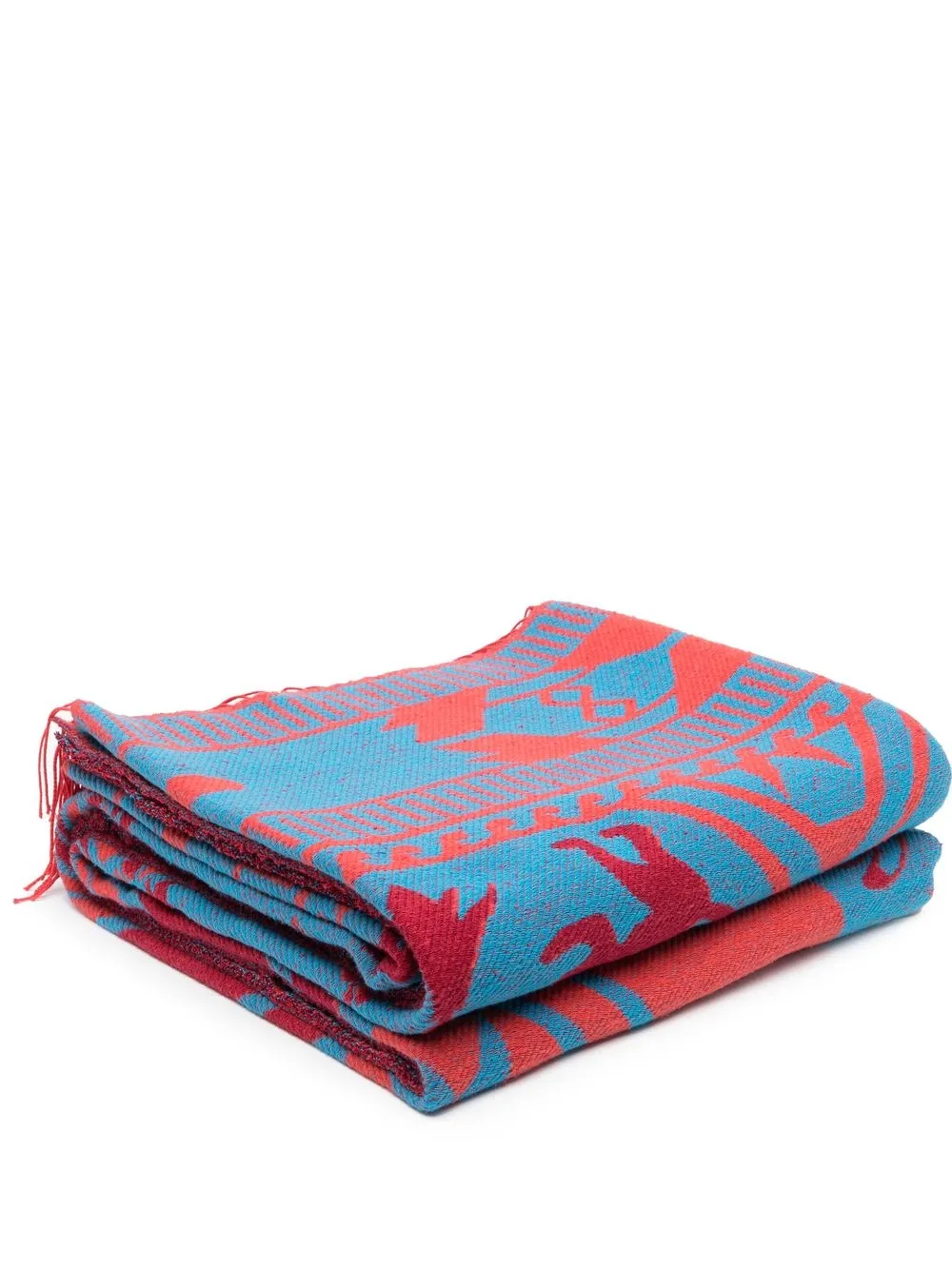 

Alanui Explosion Nature Summer jacquard blanket - Blue