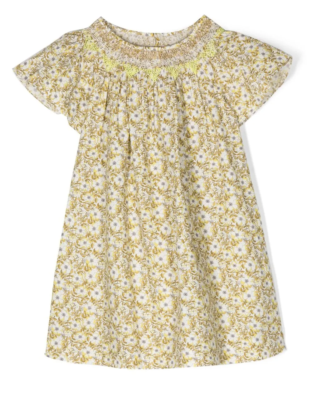 

Bonpoint Arlene flora-printl dress - Yellow