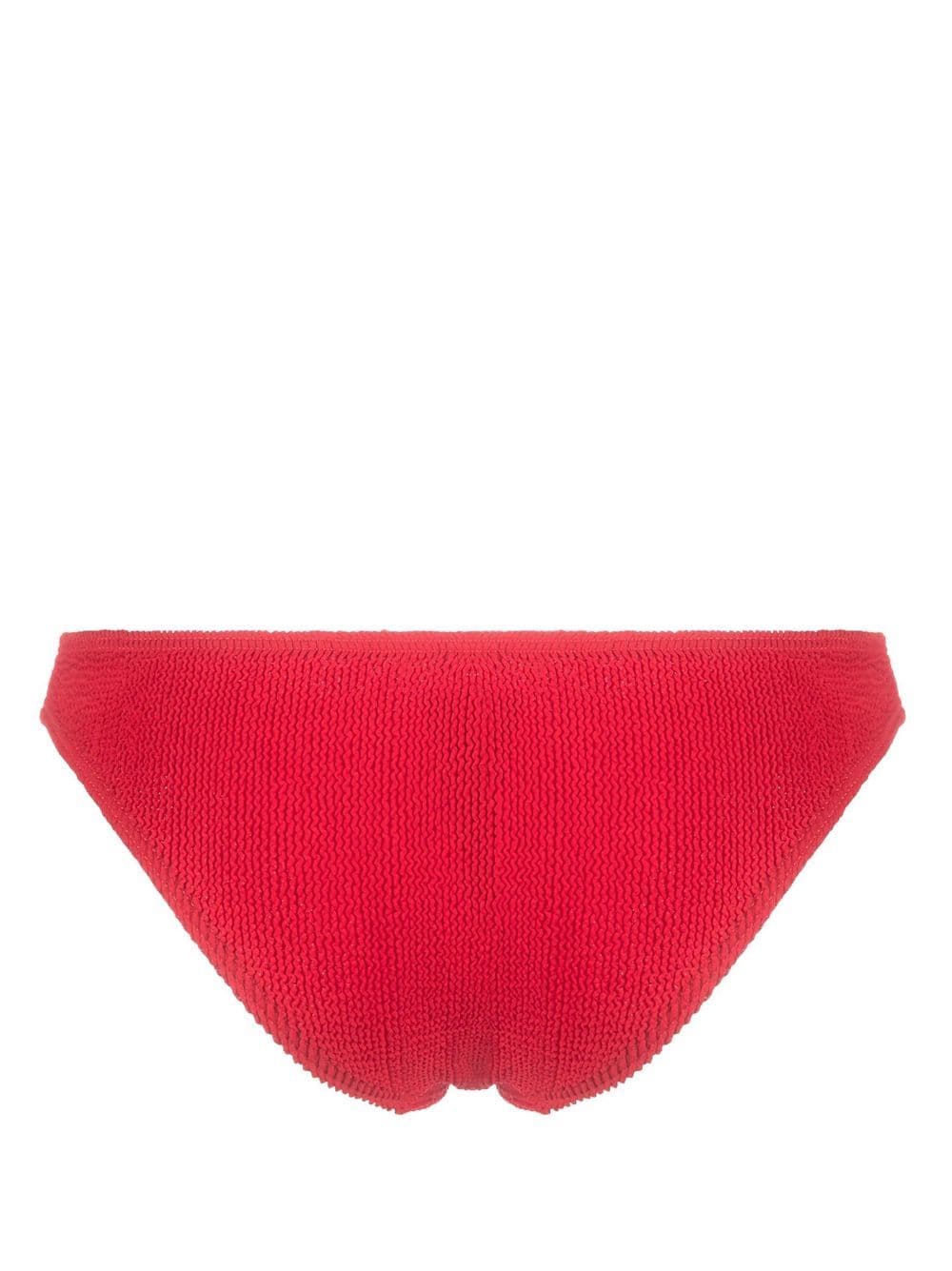 Shop Bondeye Bond Seersucker Bikini Bottoms In Red