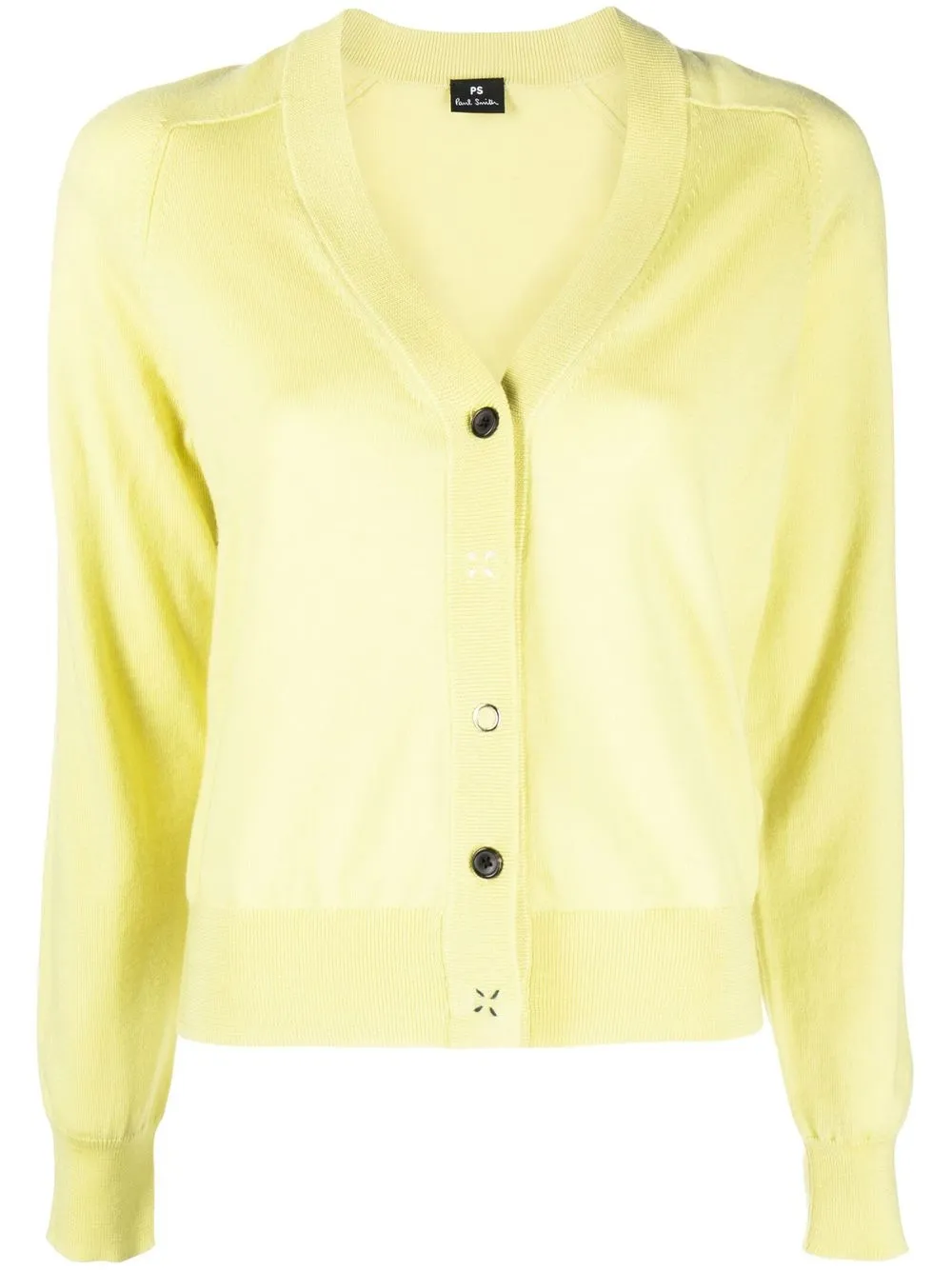 

PS Paul Smith button-detail knit cardigan - Yellow
