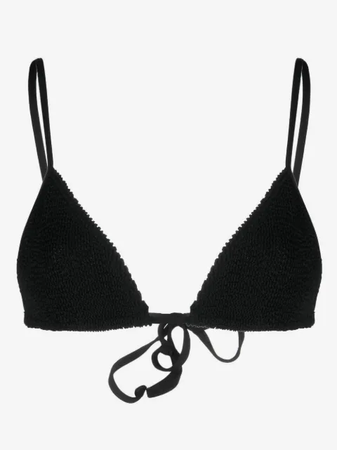 Bond-eye crinkled bikini top