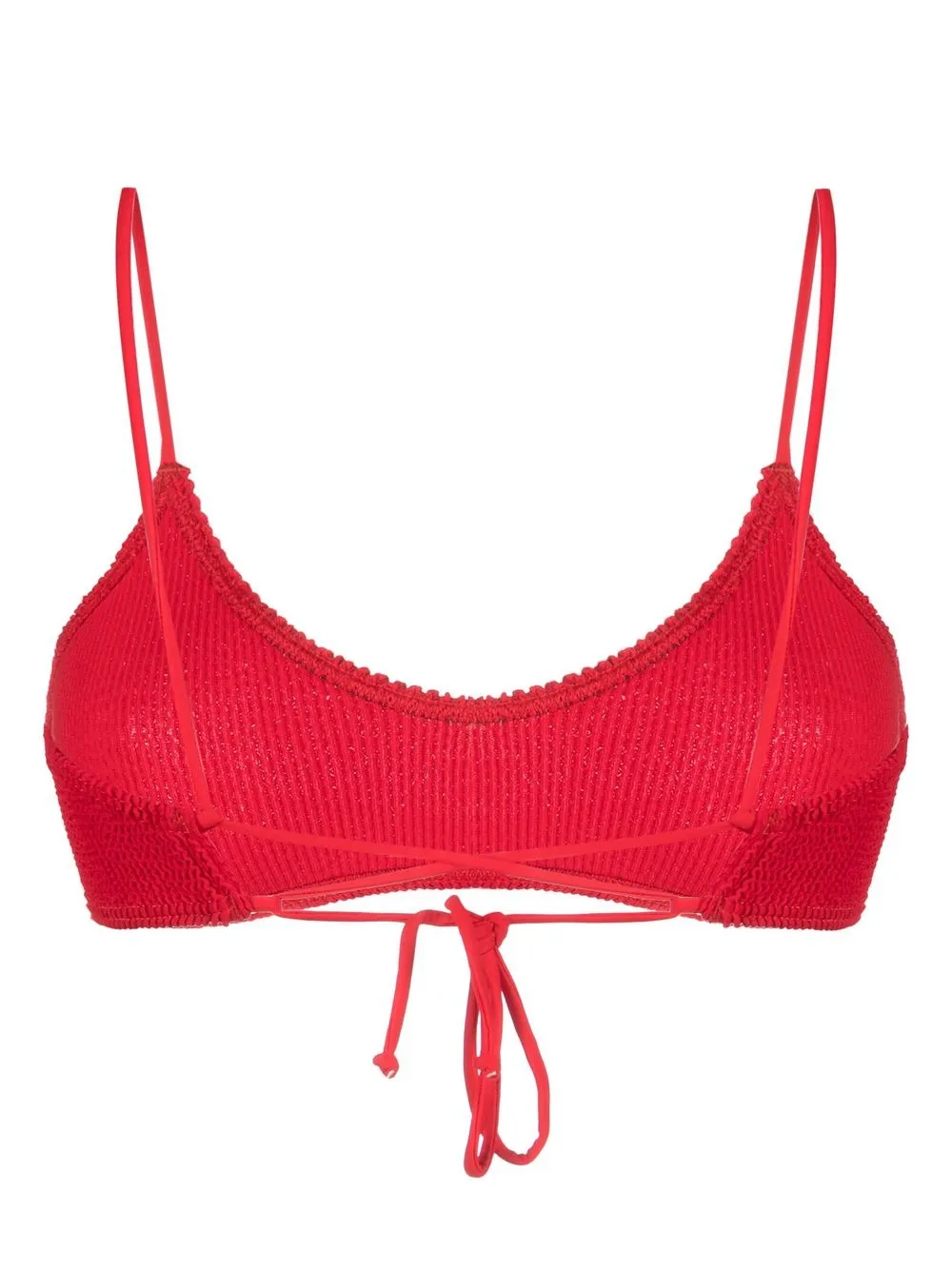 Bond-eye Gekreukte bikinitop - Rood