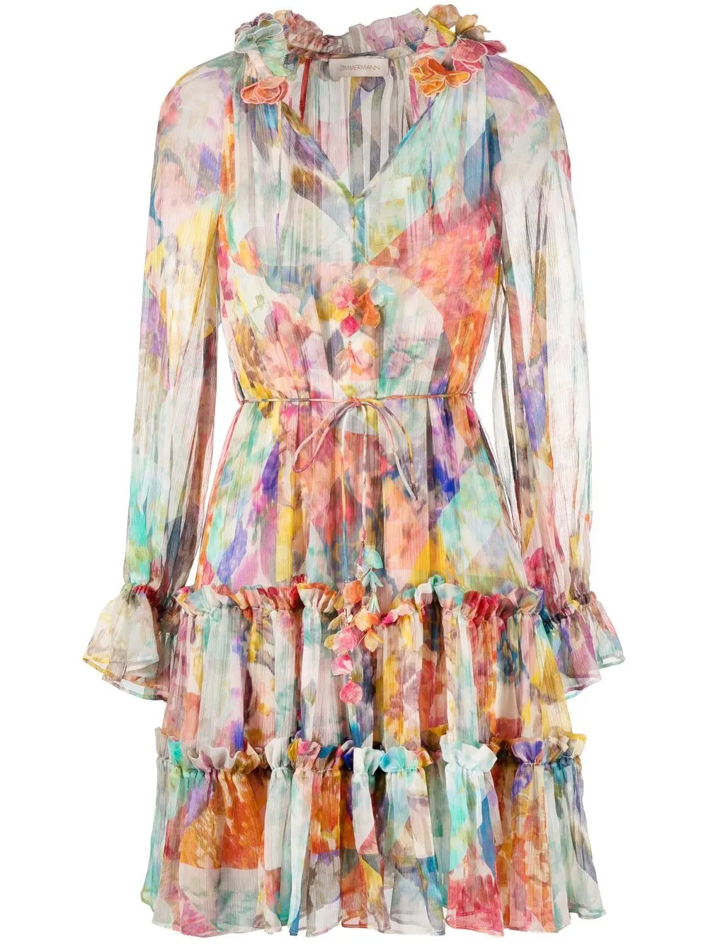 

ZIMMERMANN High Tide Lantern mini dress - Pink