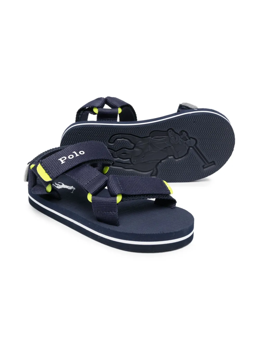 Ralph Lauren Kids Sandalen met klittenband - Blauw