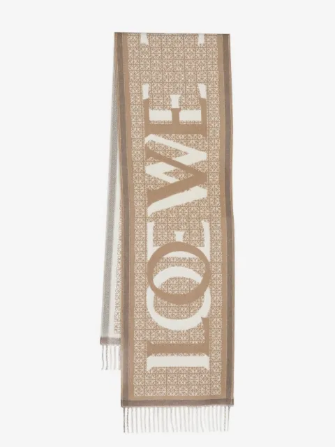 LOEWE Anagram-print logo scarf
