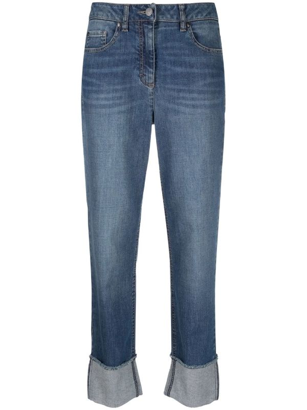 Louis Vuitton Frayed Hem Stonewashed Monogram Patch Jeans Blue. Size 36